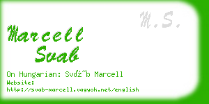 marcell svab business card